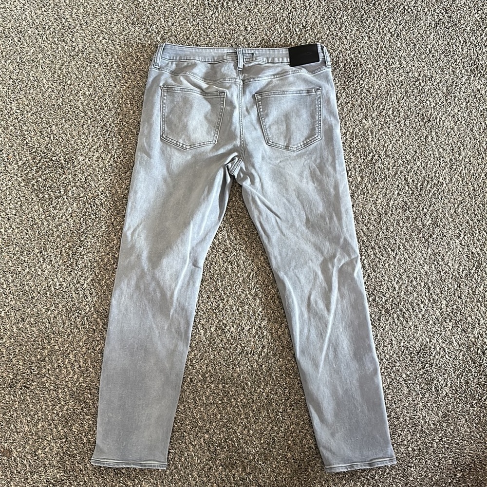 Express Athletic Slim - Hyper Stretch Grey/Silver… - image 2